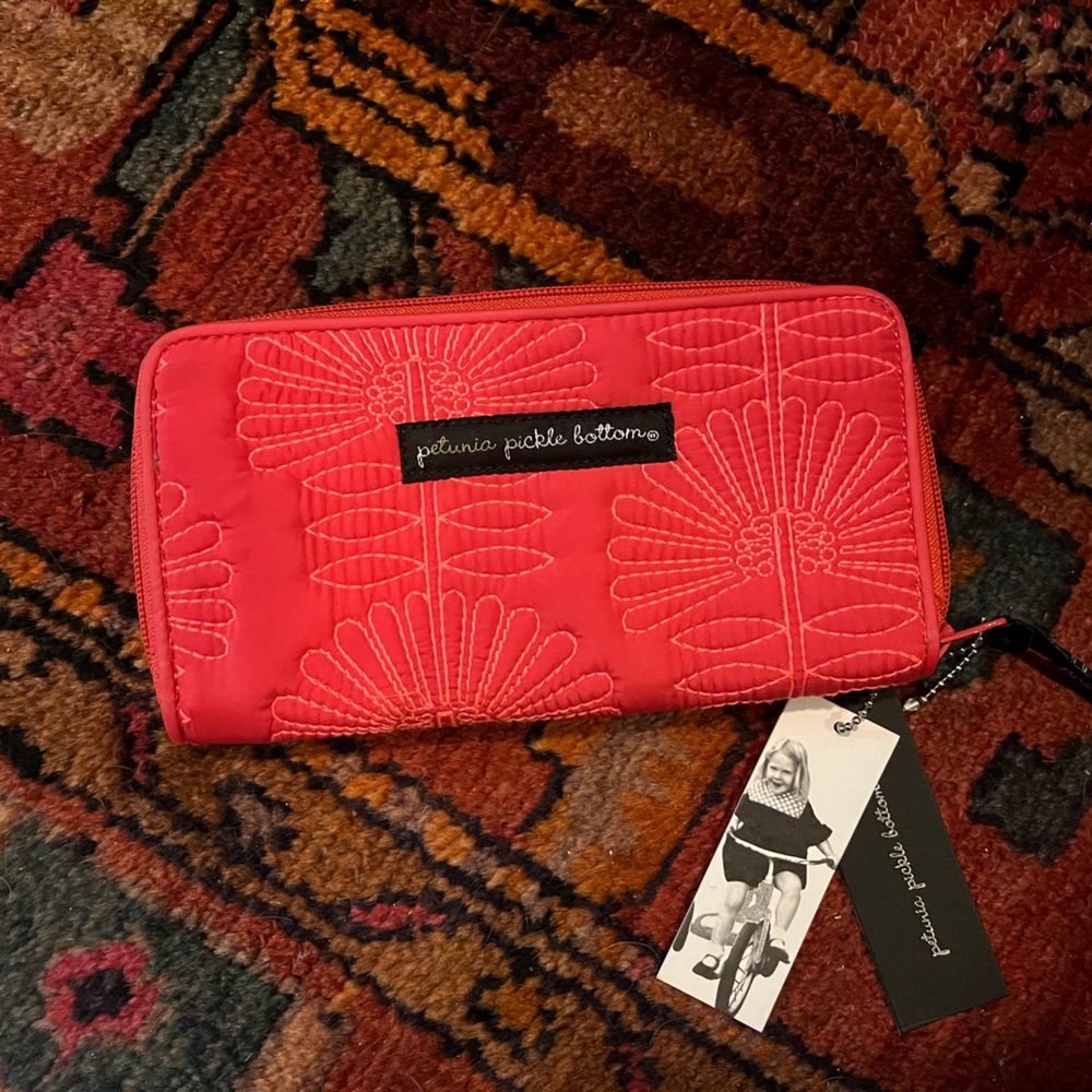 NWT Petunia Pickle Bottom pink Wanderlust Wallet clutch